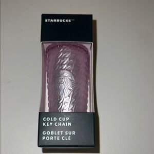 Starbucks 2024 Pink Cold Cup Key Chain/Ornament